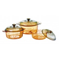 Visions 6 pcs Decorated Covered Versa Pot Set Provence Garden